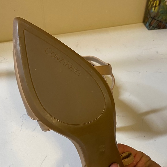 Calvin Klein Women's Beige Slingback Heels - Picture 4 of 4
